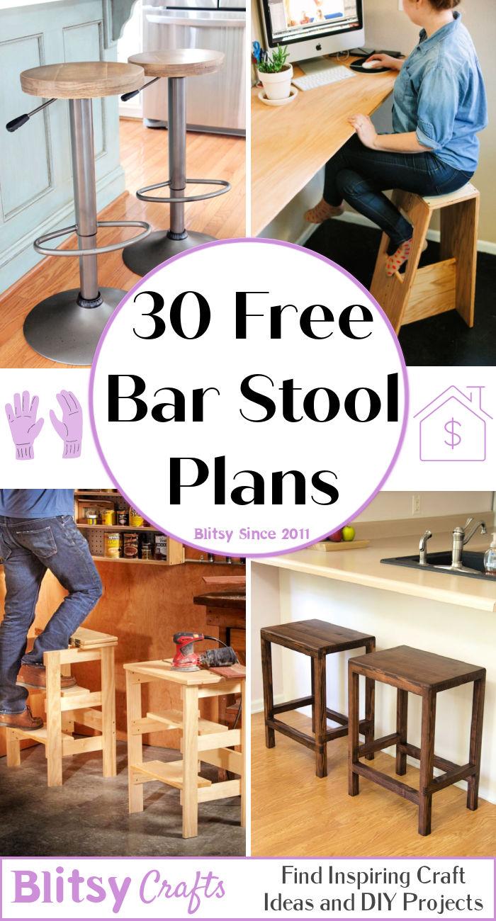 30 Free Bar Stool Plans