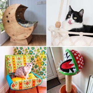 30 Unique DIY Cat Bed Ideas