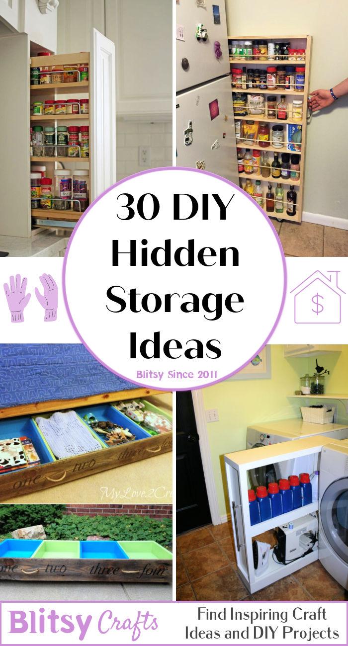 30 unique diy hidden storage ideas space saving and secret