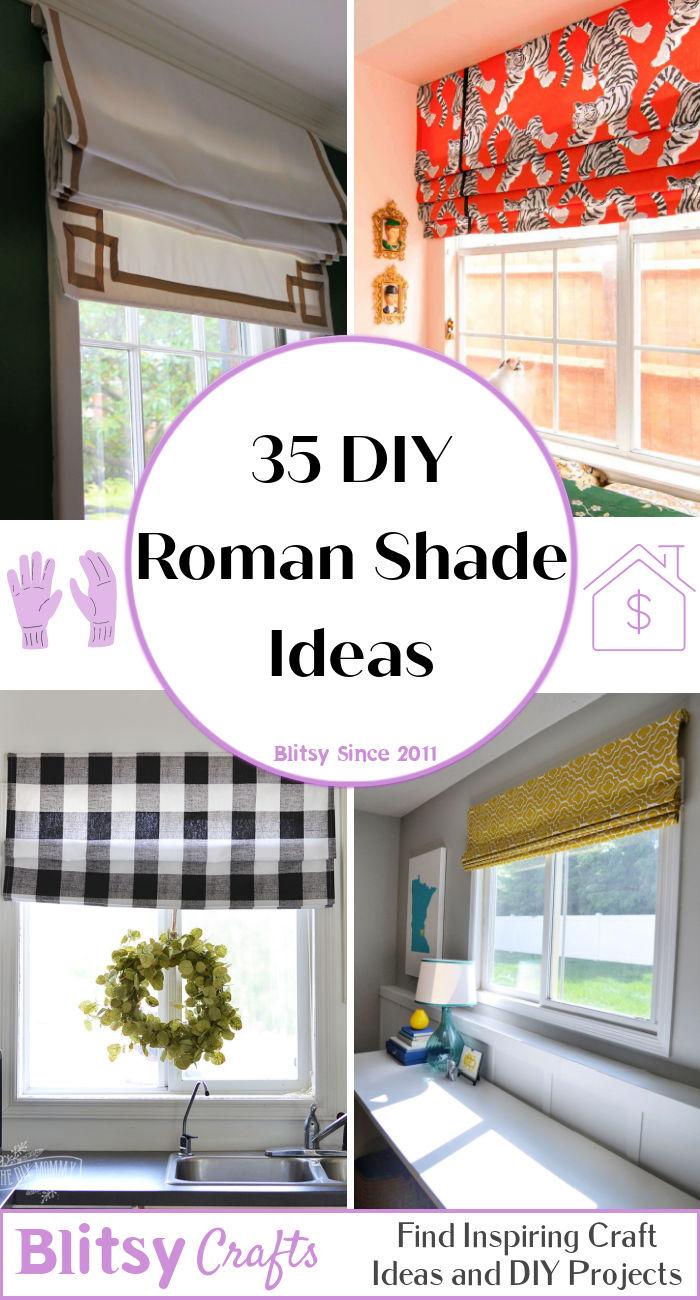 35 DIY Roman Shade Ideas