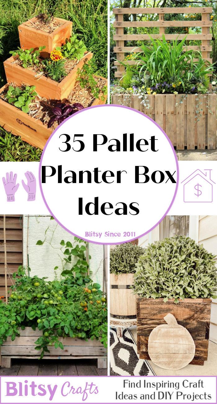 35 DIY Pallet Planter Box Ideas You Can Build with Pallets Wood