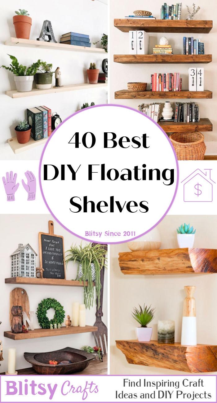 40 Best DIY Floating Shelves