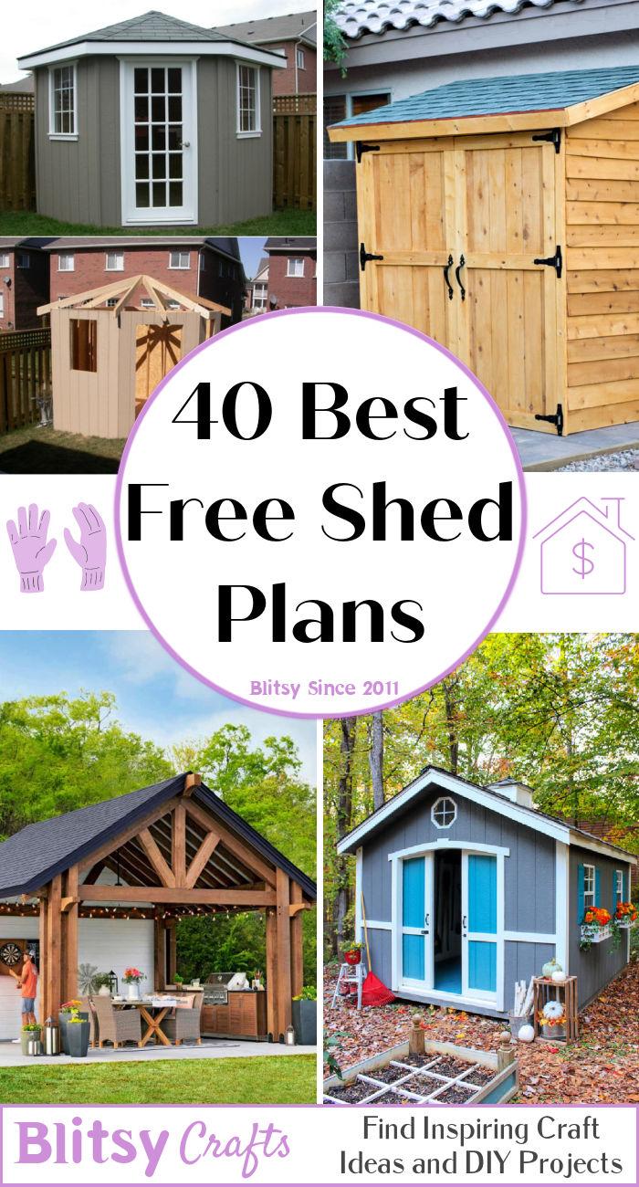 40 Best Free Shed Plans