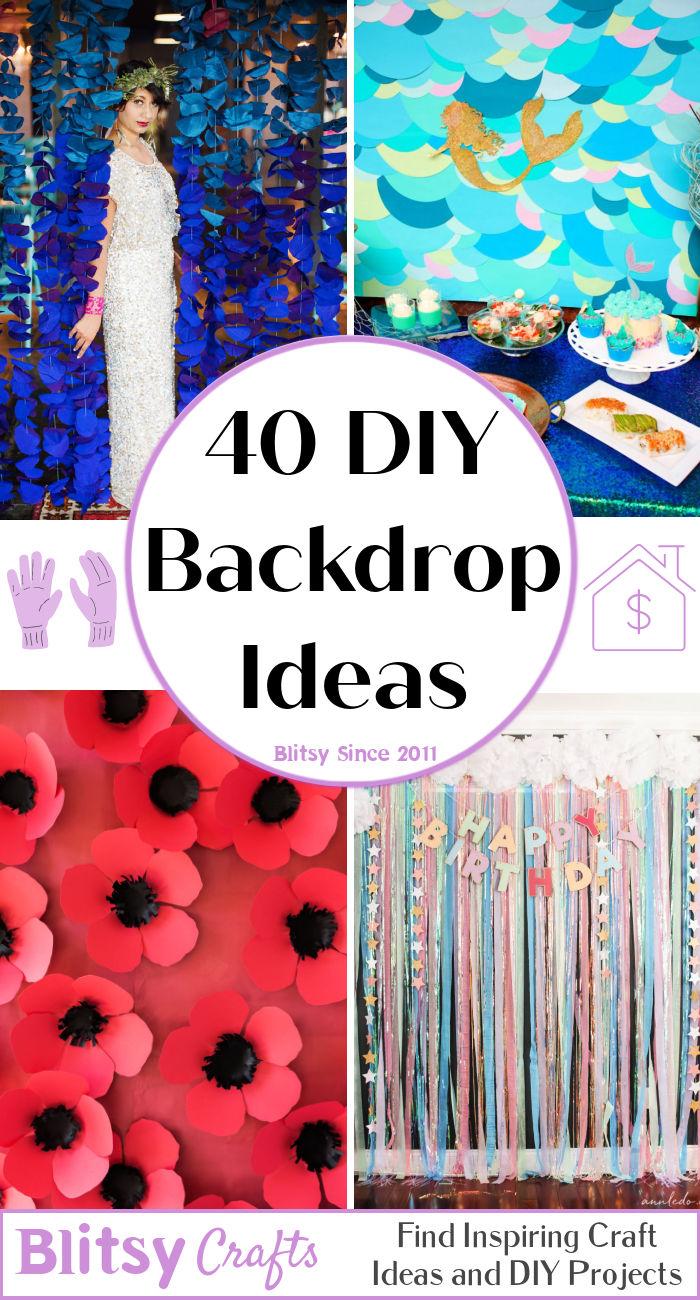 40 DIY Backdrop Ideas