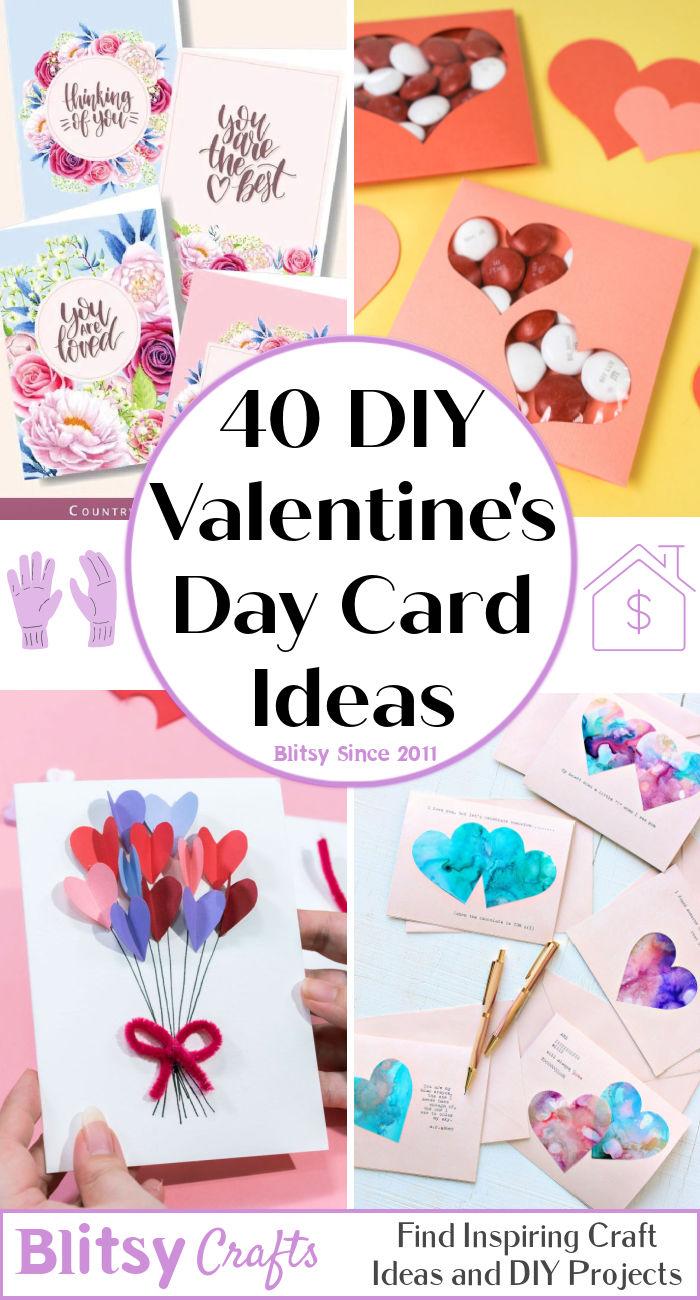 40 DIY Valentines Day Card Ideas