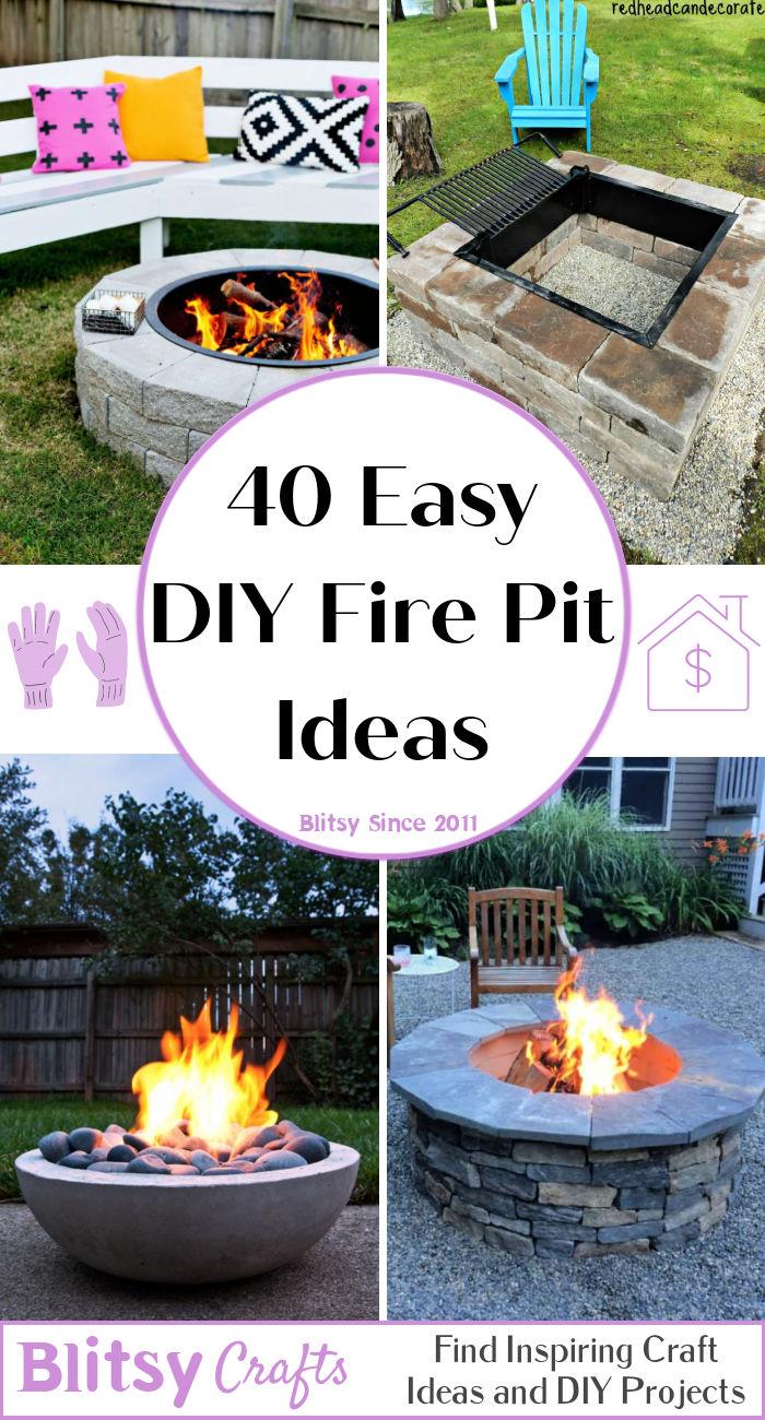 40 Easy DIY Fire Pit Ideas