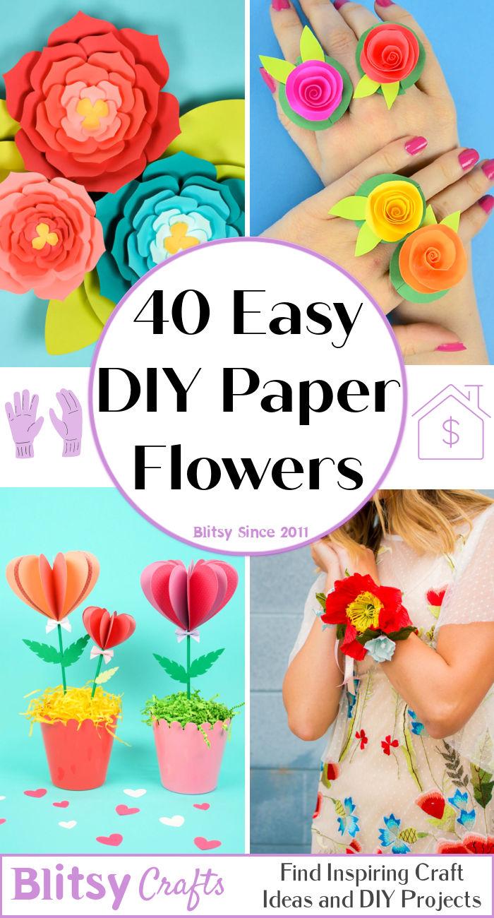 40 Easy DIY Paper Flowers