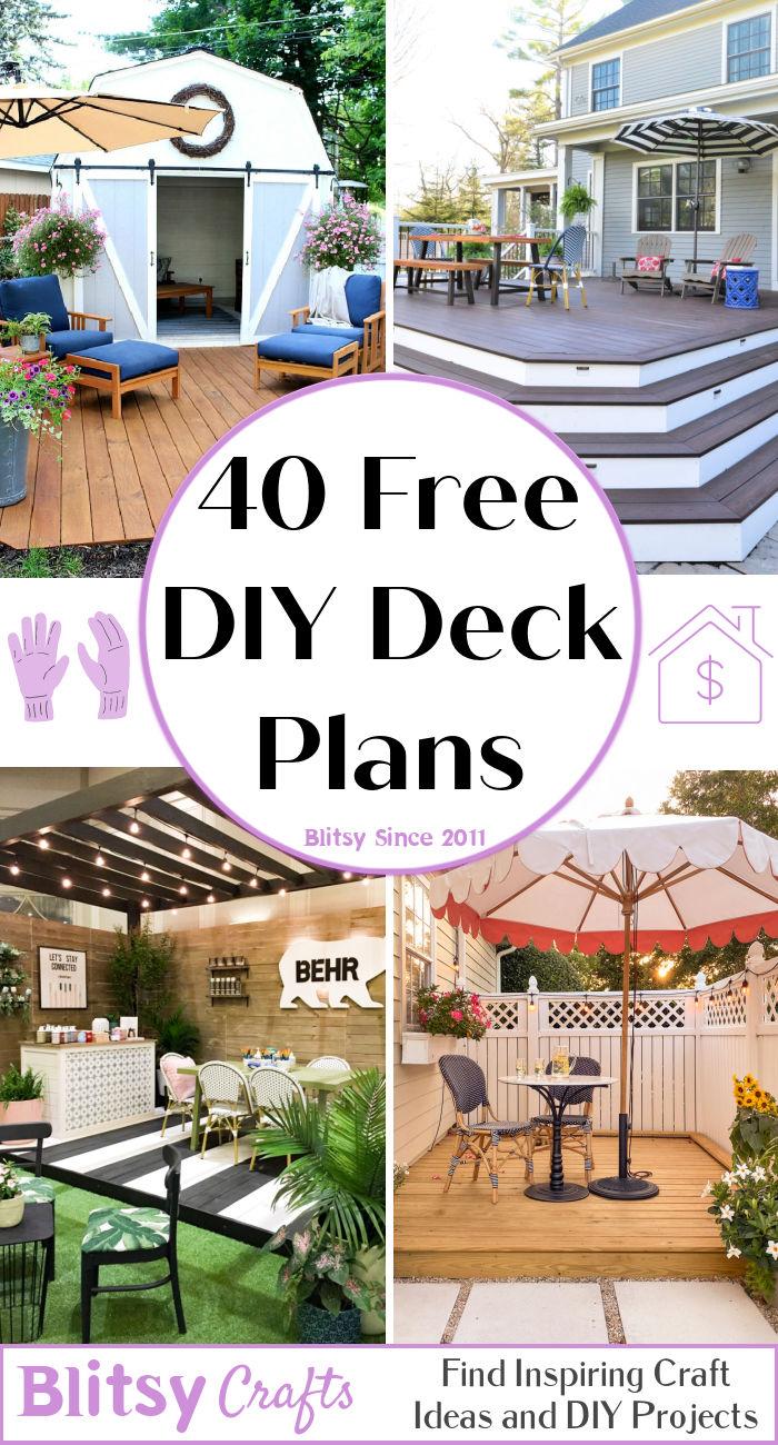 40 free DIY deck plans
