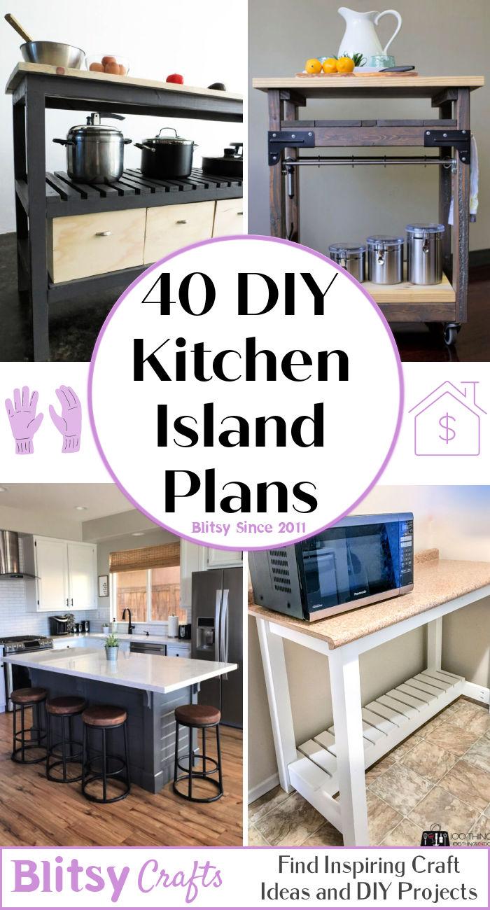 40 Free DIY Kitchen Island Plans
