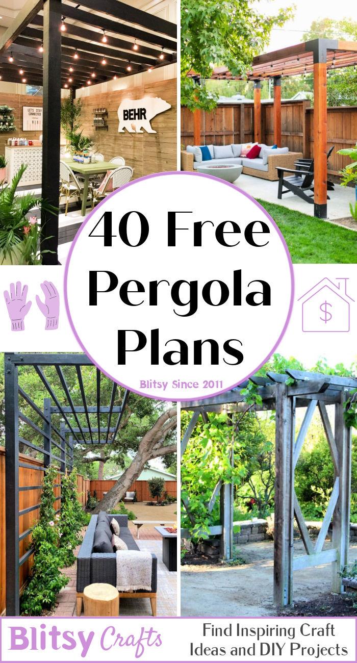 40 Free Pergola Plans