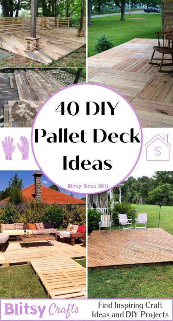 40 Cheap DIY Pallet Deck Ideas To Save Money Blitsy