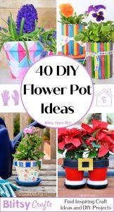 40 Decorative DIY Flower Pot Ideas to Display Plants - Blitsy