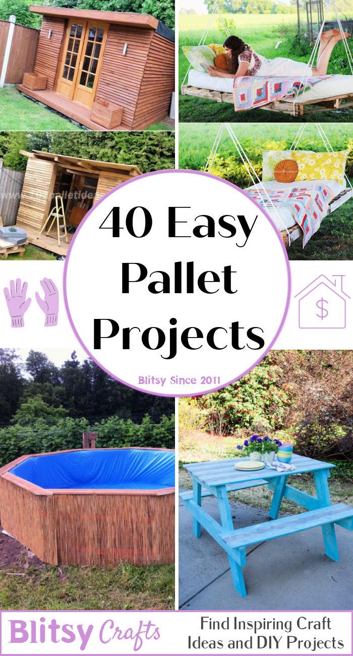 40 easy pallet projects with detailed constructions