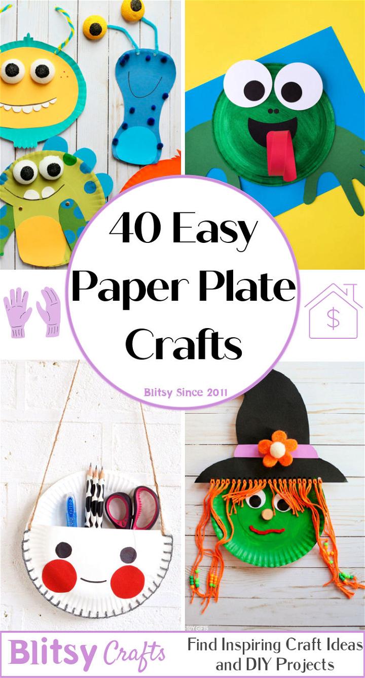 40 Creative And Easy Paper Plate Crafts For Kids - Blitsy