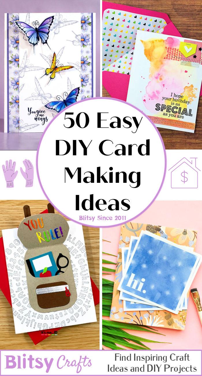50 Best DIY Card Ideas For Evey Occasion - Homemade Cards - Easy DIY Card Making Ideas