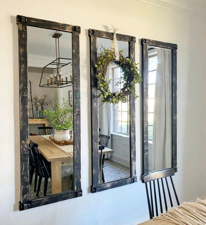 20 Diy Mirror Frame Ideas To Make Your, 3 Mirrors On Wall Diy
