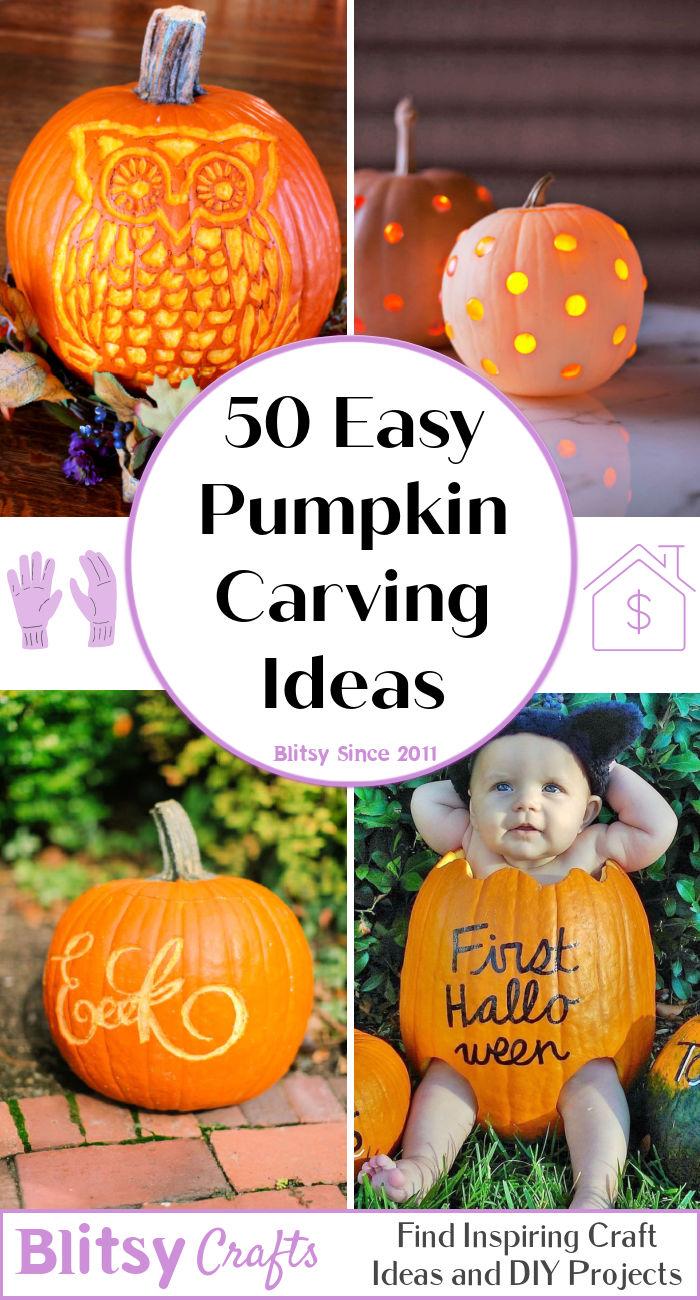 easy pumpkin carving ideas for kids