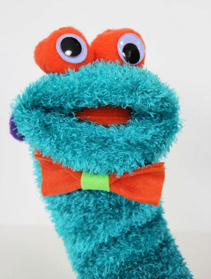 Adorable DIY Monster Sock Puppet