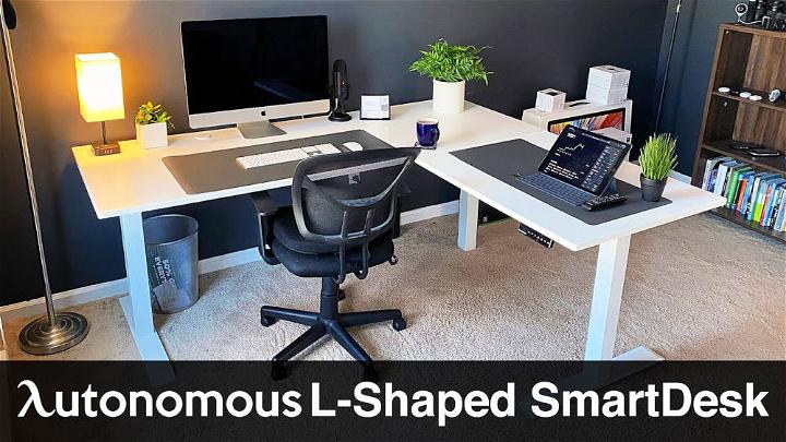 Autonomous L shaped Smart Desk