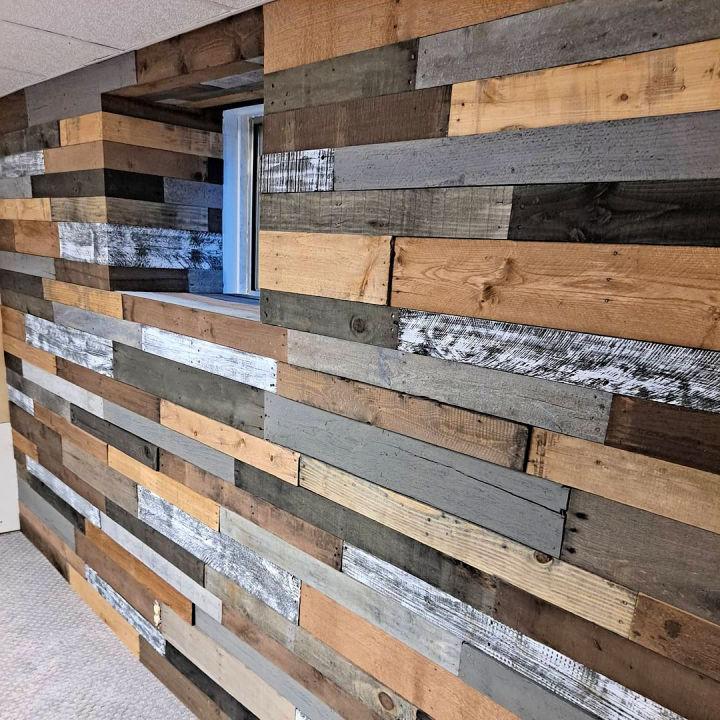 Basement Pallet Wall