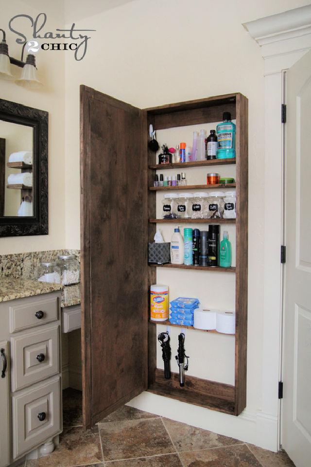 Bathroom Mirror Storage Case