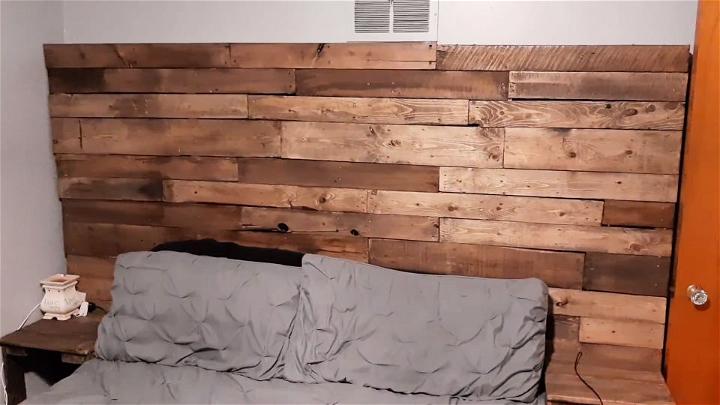 Bedroom Headboard From Pallets