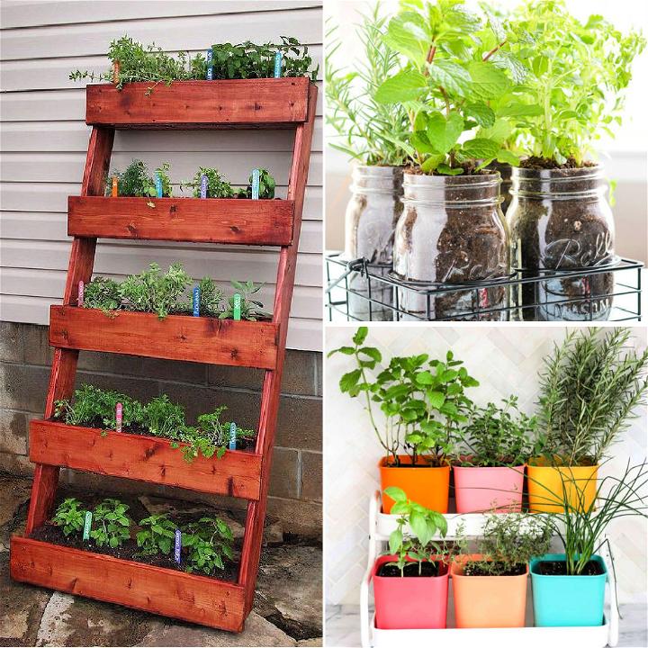 30 Easy Diy Herb Garden Ideas For, Tabletop Herb Garden Diy