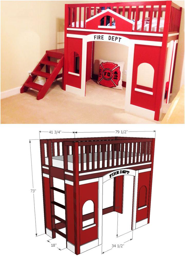 Build A Fire Station Loft Bed