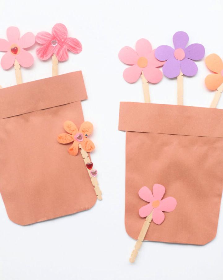 Cardboard Construction Paper Flower Pots