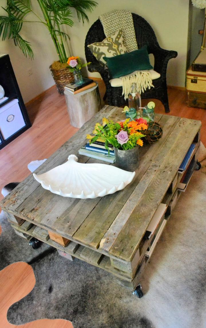 Coffee Table Out Of Pallets