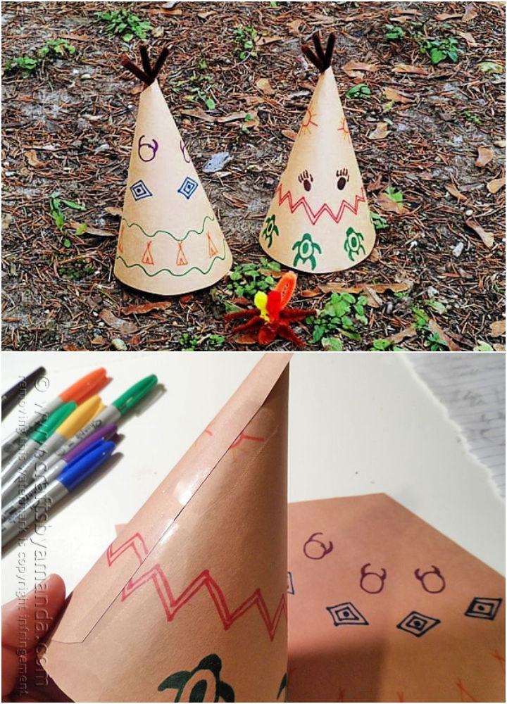 Construction Paper Teepees