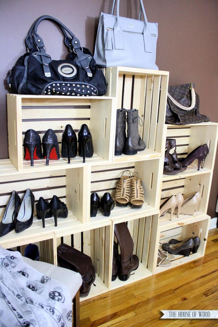 Crate Shoe Storage Display