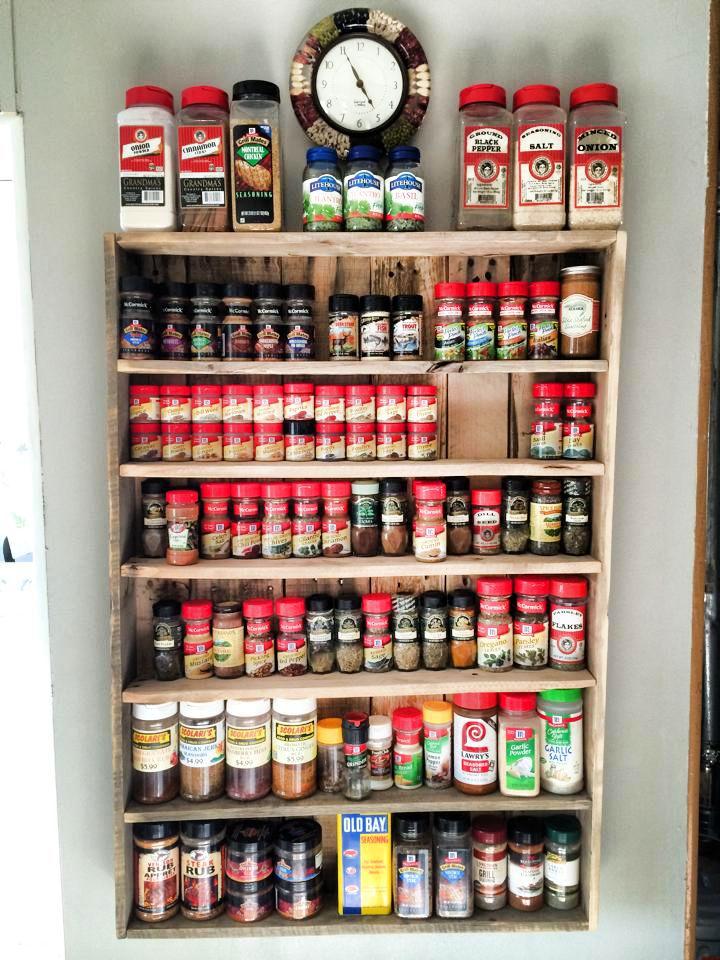 Creative Pallet Spice Rack