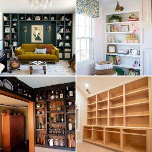 25 DIY Built In Shelves for Living Room, Bedroom And Kitchen