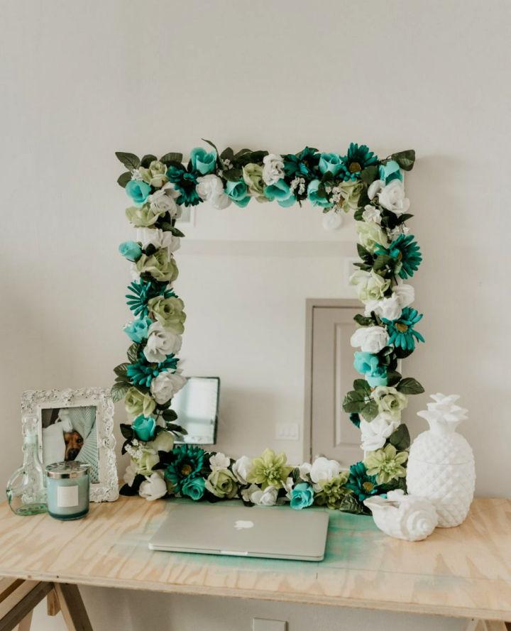 DIY Flower Mirror