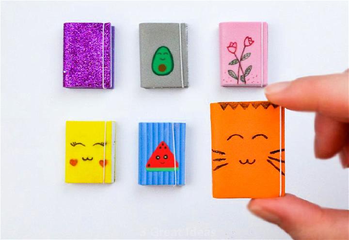 DIY Kawaii Mini Notebooks