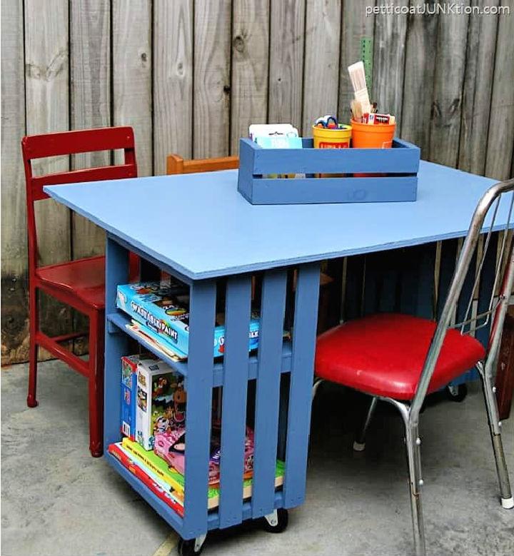 DIY Kids Crate Table