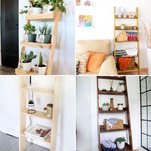 DIY Ladder Shelf Ideas