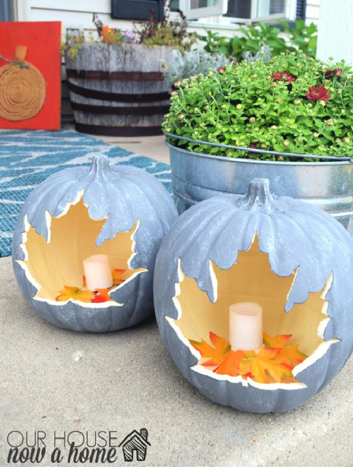 DIY Leaf Pumpkin for Fall