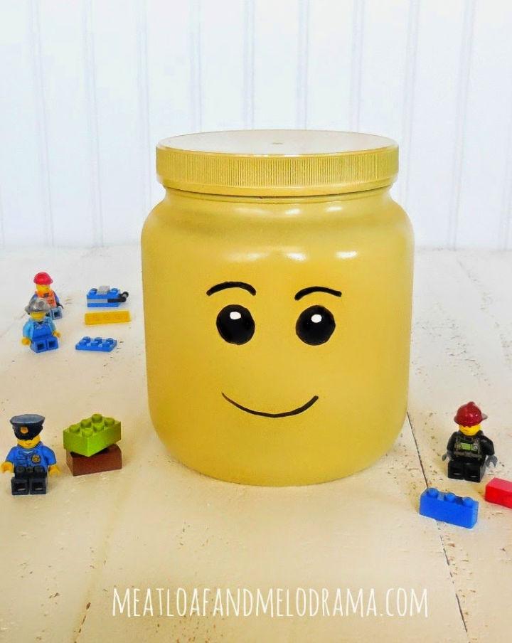 DIY Lego Head Storage Container