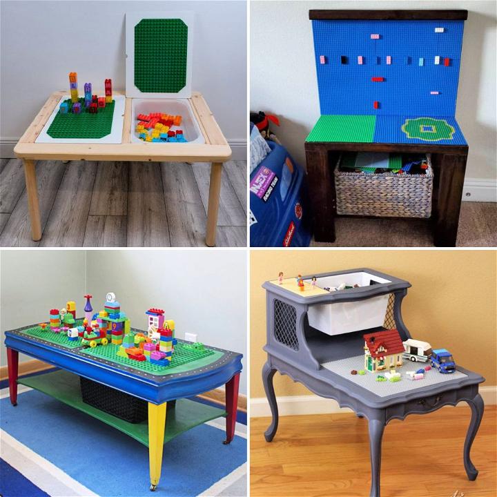 enkel Justerbar Marco Polo 25 Homemade DIY Lego Table Plans with Storage - Blitsy