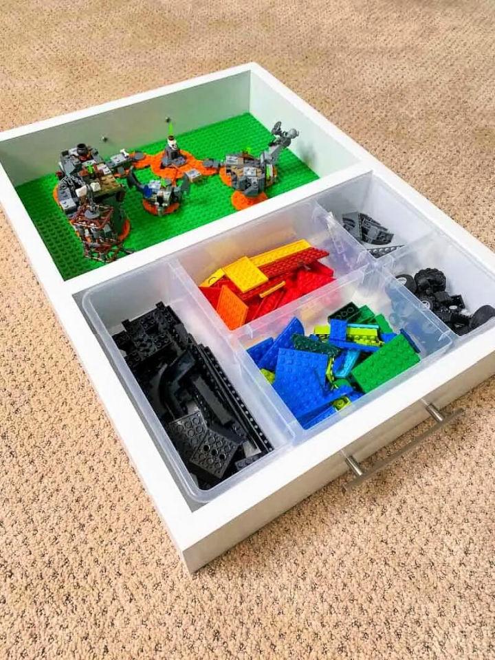 DIY Lego Tray with Organizer