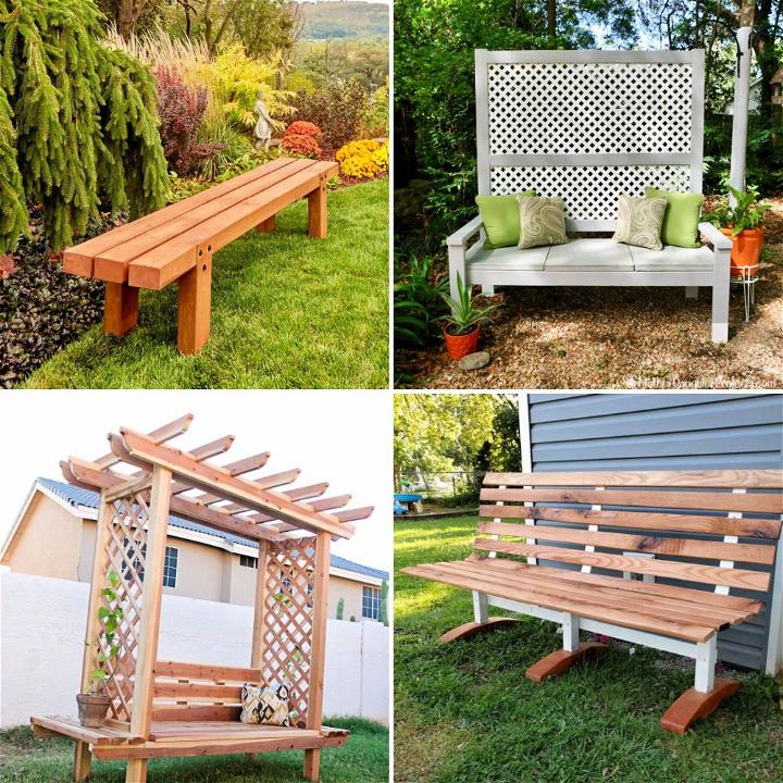 25 Free Diy Outdoor Bench Plans Blitsy - Diy Backyard Bench Ideas