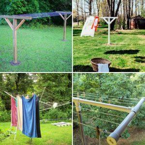 15 Durable and Cheap DIY Clothesline Ideas To Make