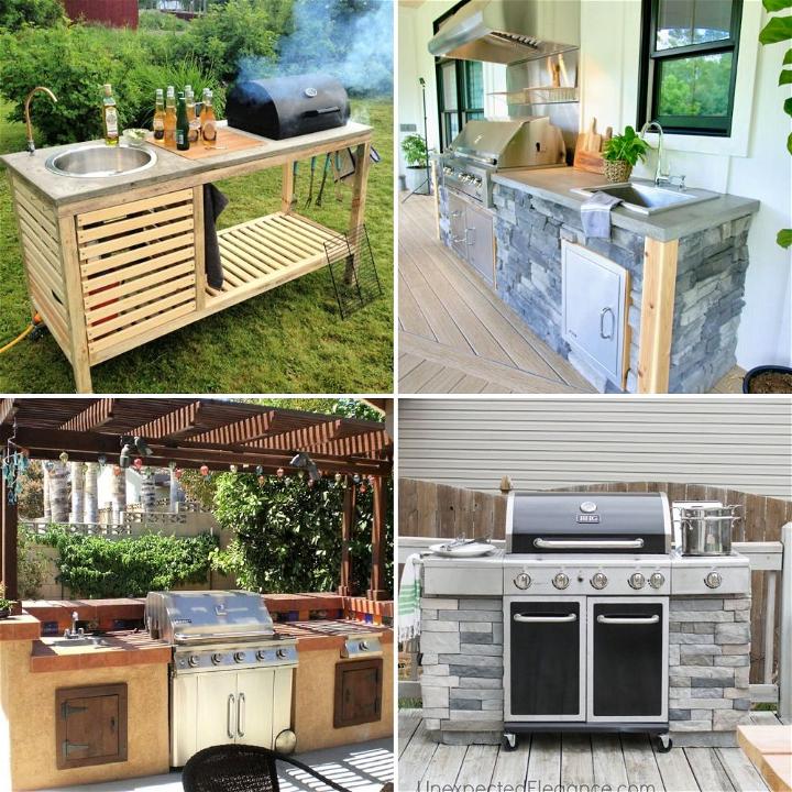 25 Free Diy Outdoor Kitchen Ideas 100, Homemade Outdoor Kitchen Plans