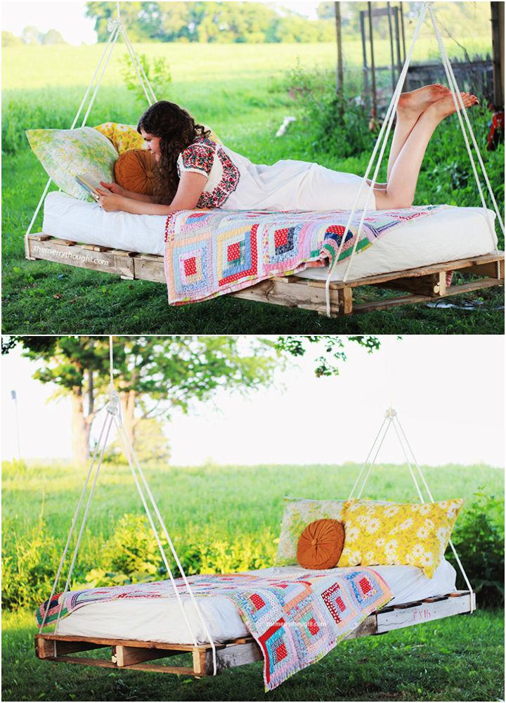 DIY Pallet Bed Swing