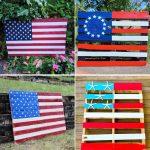 25 DIY Wood Pallet Flag Ideas - Pallet American Flag