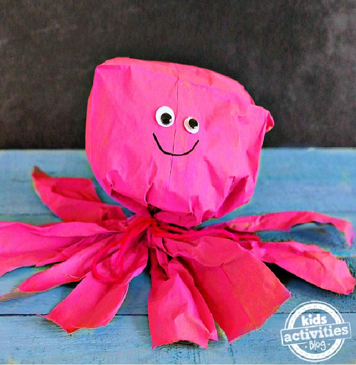 DIY Paper Bag Octopus
