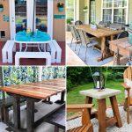 25 DIY Patio Table Plans Free