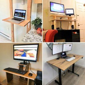 homemade diy standing desk plans to build your own